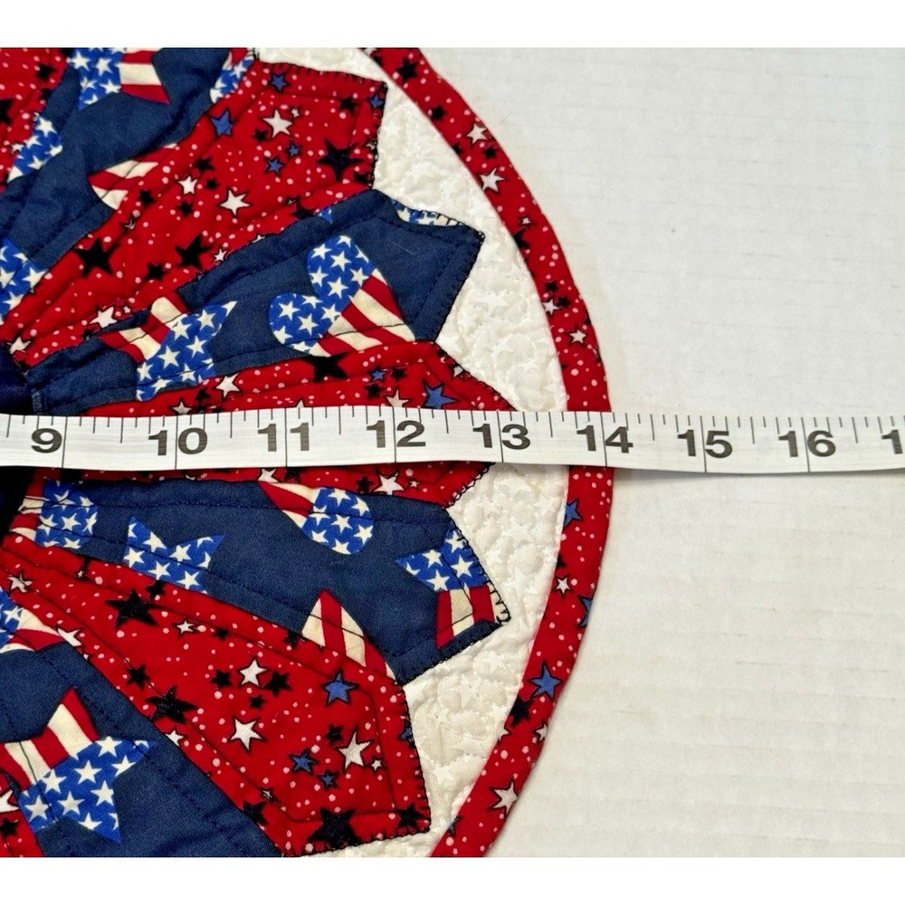 Masonic Grand Lodge of Idaho 1867 Sesquicentennial Quilted Mat Americana 14.5" - Picture 4 of 7
